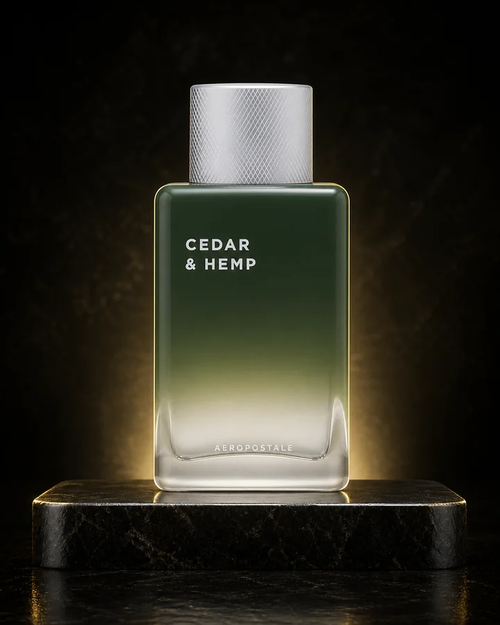 Aeropostale Cedar and Hemp Cologne fragrance bottle