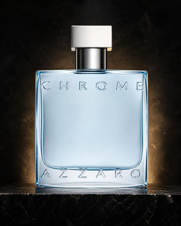 Azzaro Chrome EDT fragrance bottle