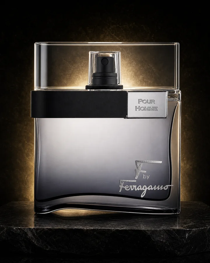 Ferragamo F Black EDT fragrance bottle