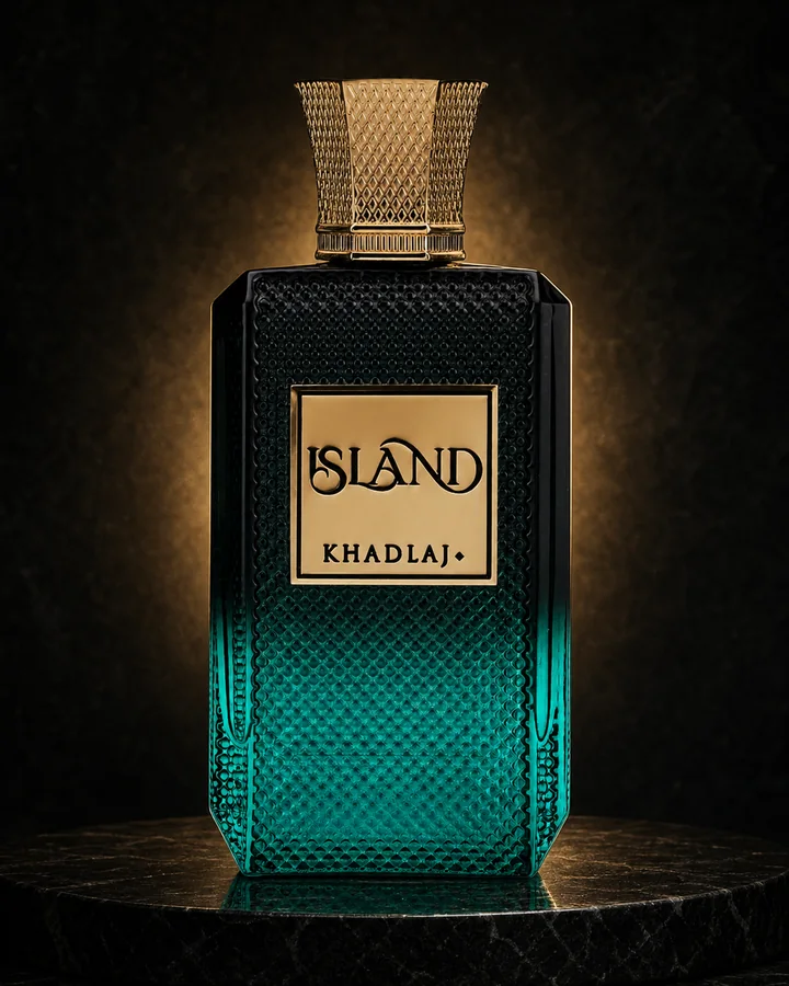 Khadlaj Island EDP fragrance bottle
