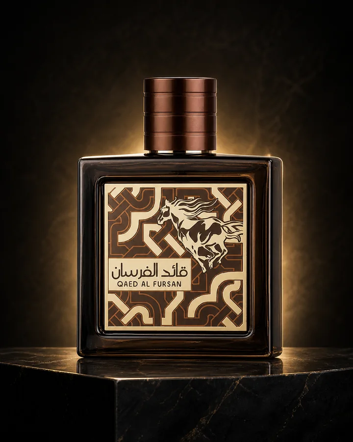 Lattafa Qaed Al Fursan Untamed EDP fragrance bottle