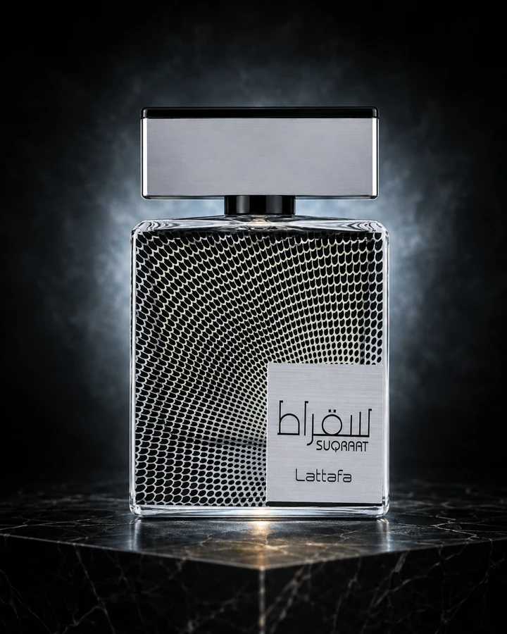 Lattafa Suqraat EDP fragrance bottle