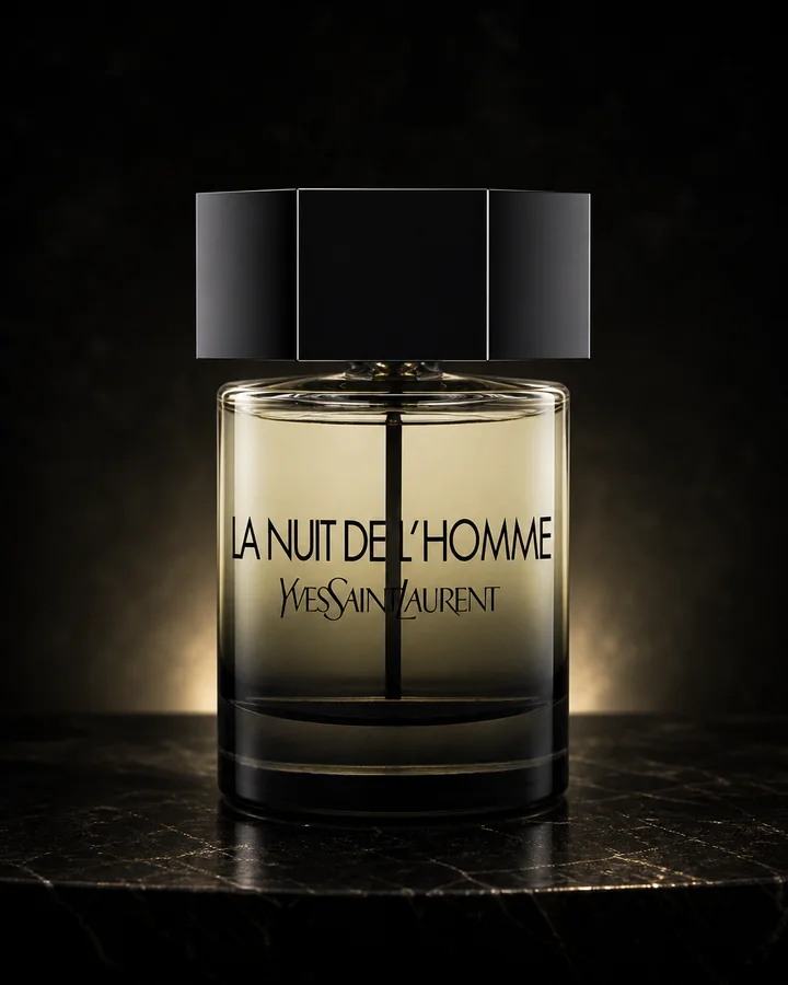 Yves Saint Laurent La Nuit de L’Homme EDT fragrance bottle